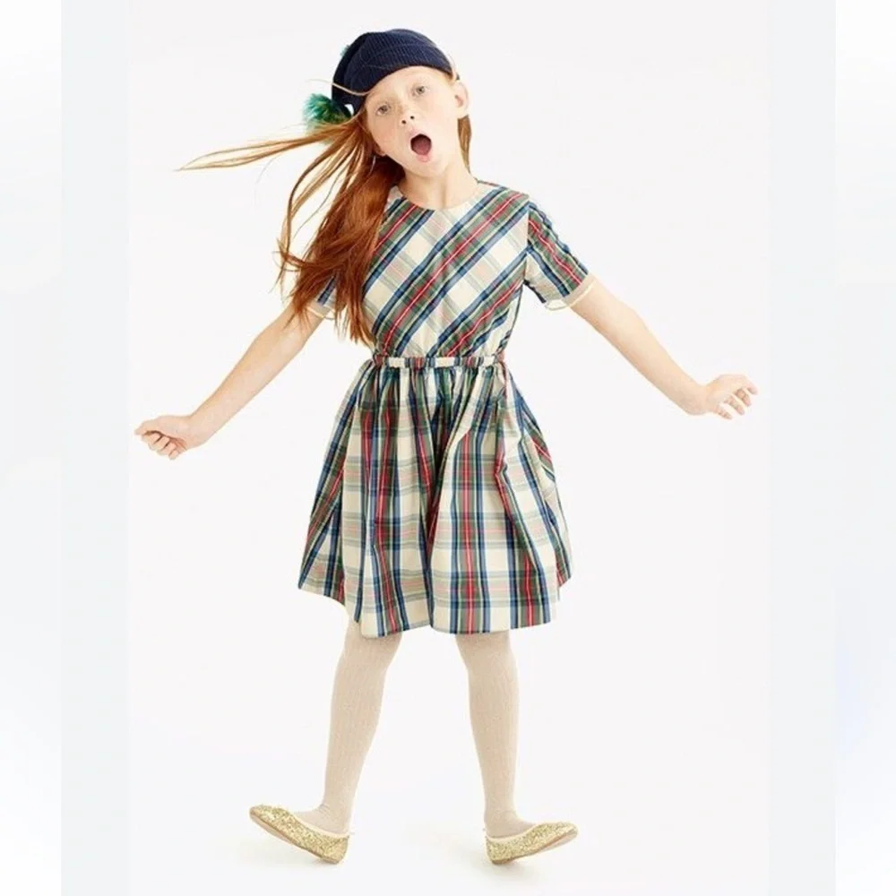 Crewcuts Plaid Party Christmas Dress Size 6